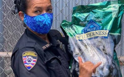 MHS Humane Enforcement Officers Distribute Pet Food to Those in Need