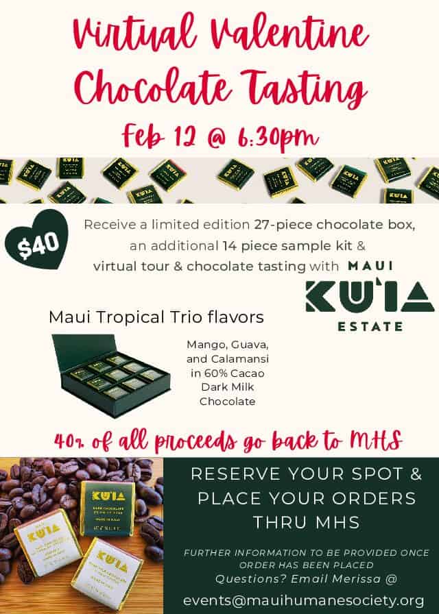 ku'ia estate chocolate maui tropical trio