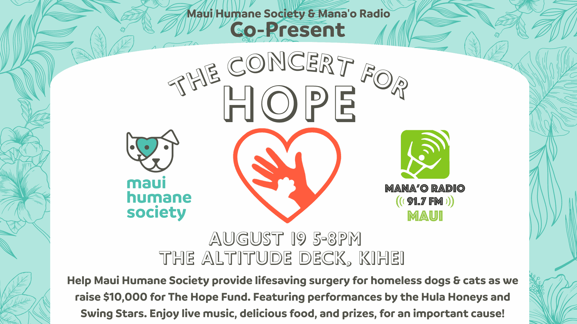 Concert for HOPE Graphic (1920 × 1080 px)