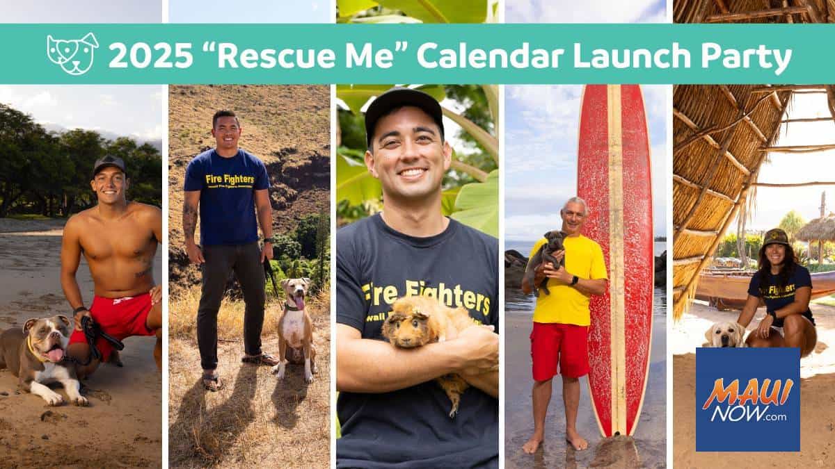 Maui Now Rescue Me Calendar Launch Party